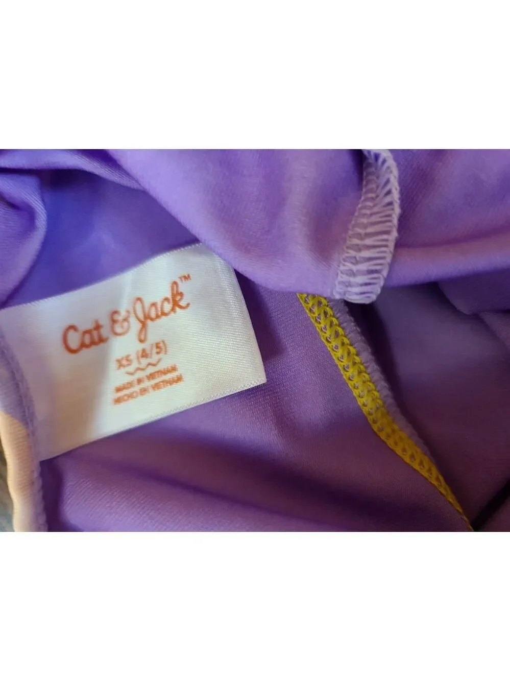 Cat & Jack Purple Camo One Piece Swimsuit XS